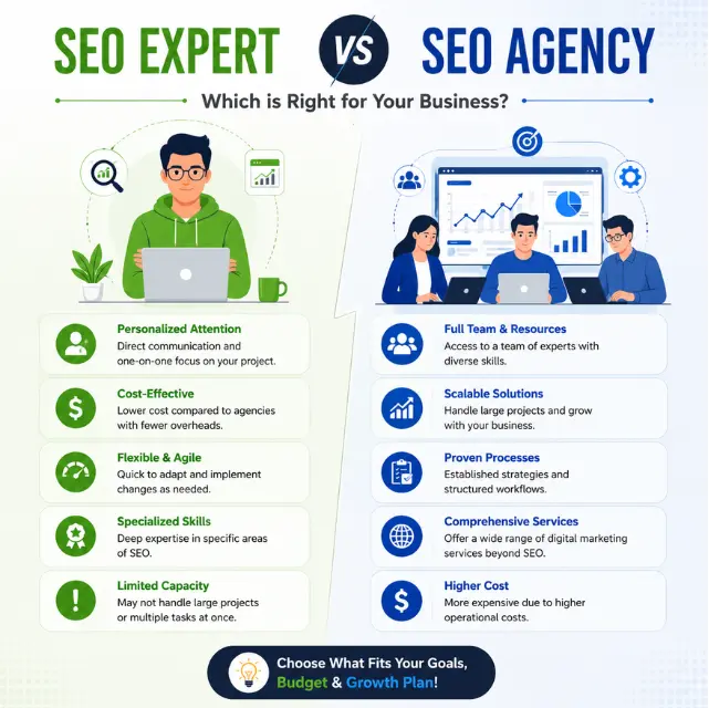 SEO Expert vs SEO Agency