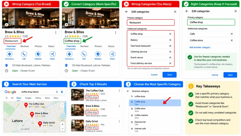 Choosing the wrong categories