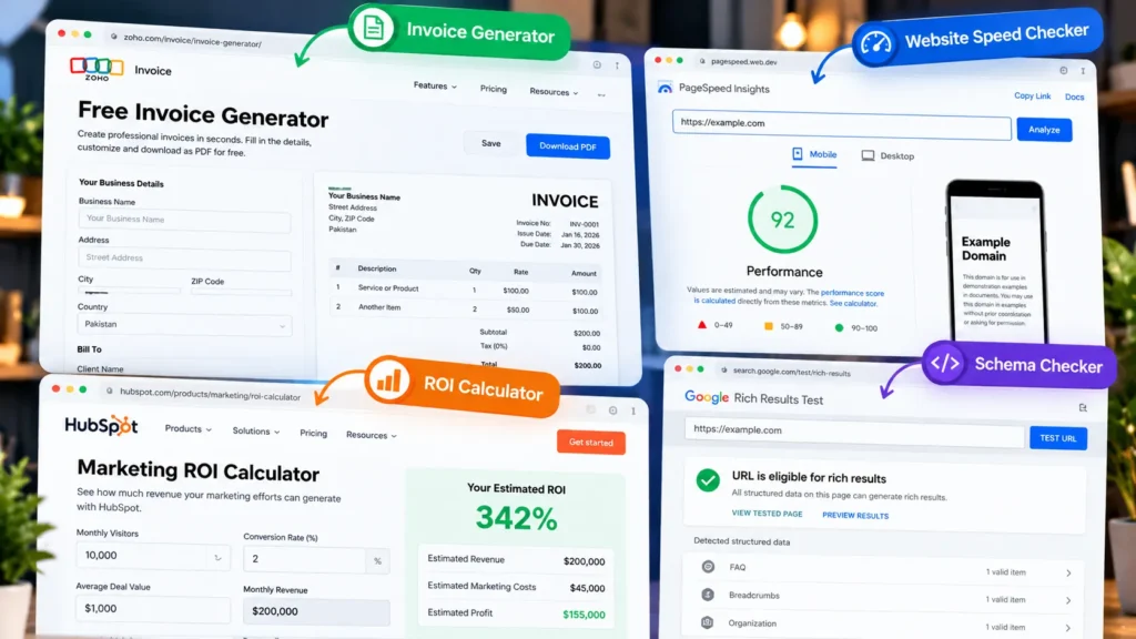 Offer free tools and templates