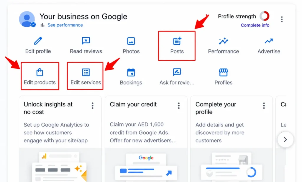 Fill services and products in the words customers use