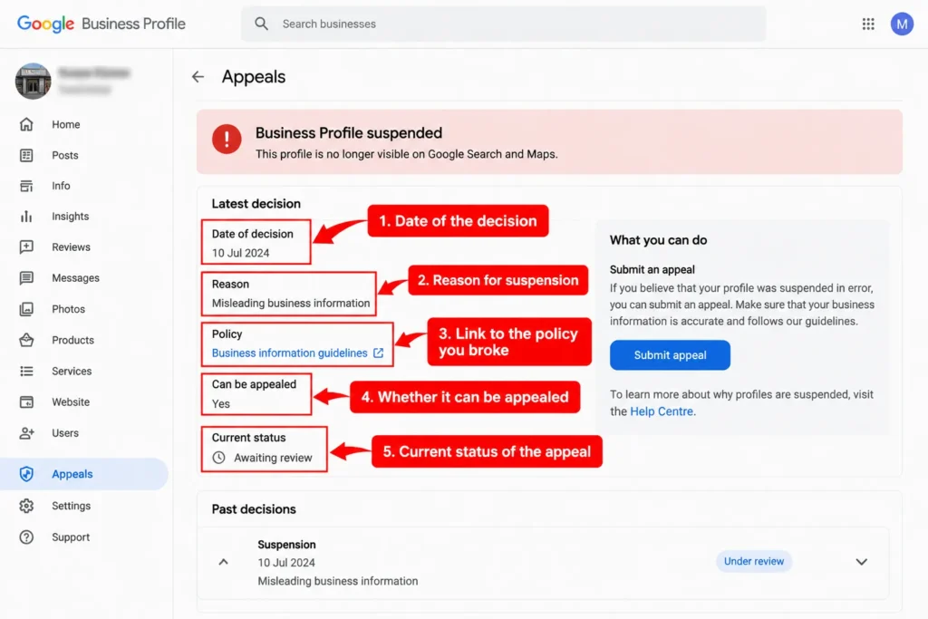 Google Business Profile Appeals Guide