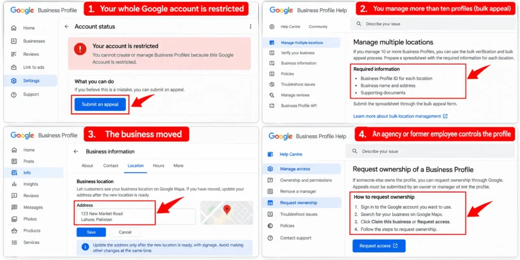 Google Business Profile Special Cases Guide