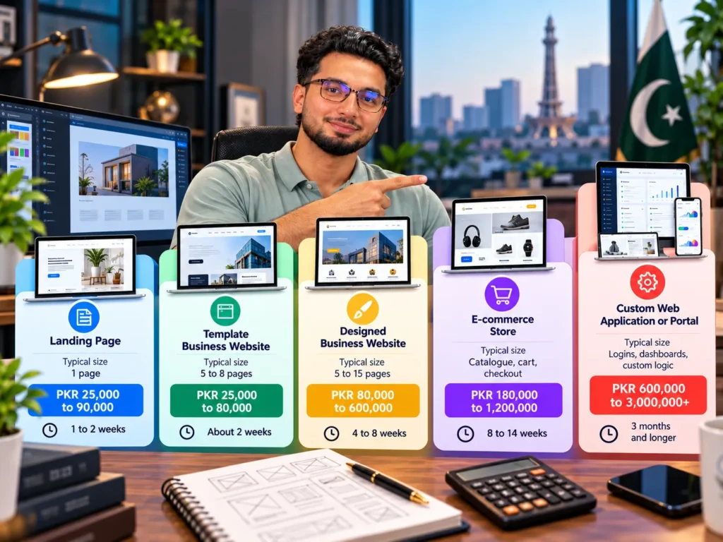 Pakistani Web Design Pricing Workspace