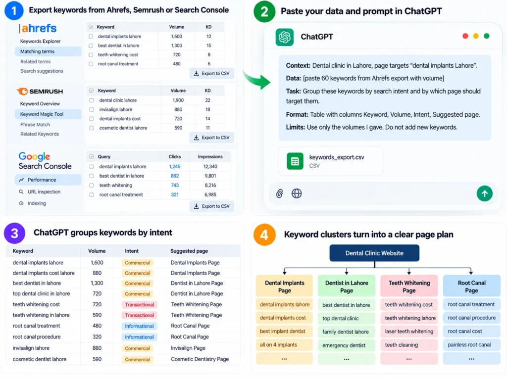 SEO Keyword Clustering Workflow