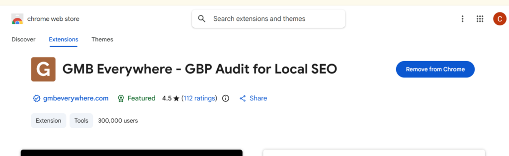GMB Everywhere (free Chrome extension, paid upgrade)