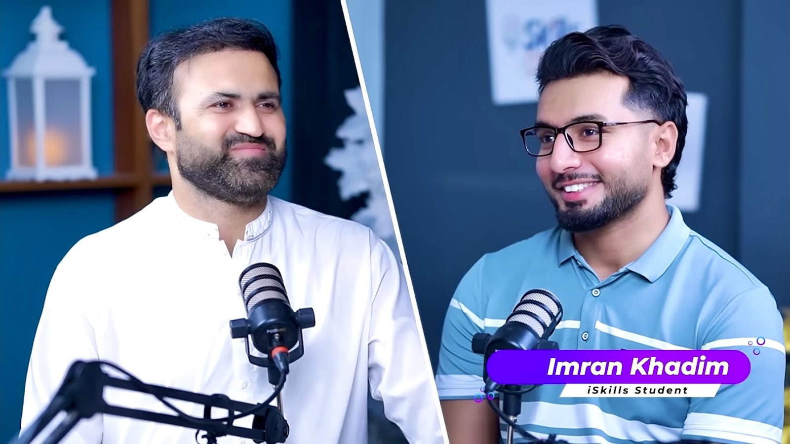 Imran Khadim being interviewed on the iSkills podcast